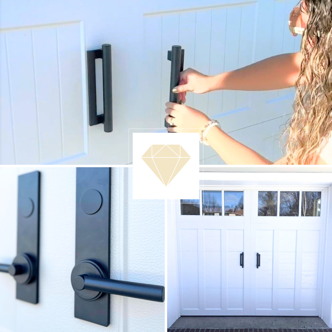 New decorative magnetic garage door hardware handles
