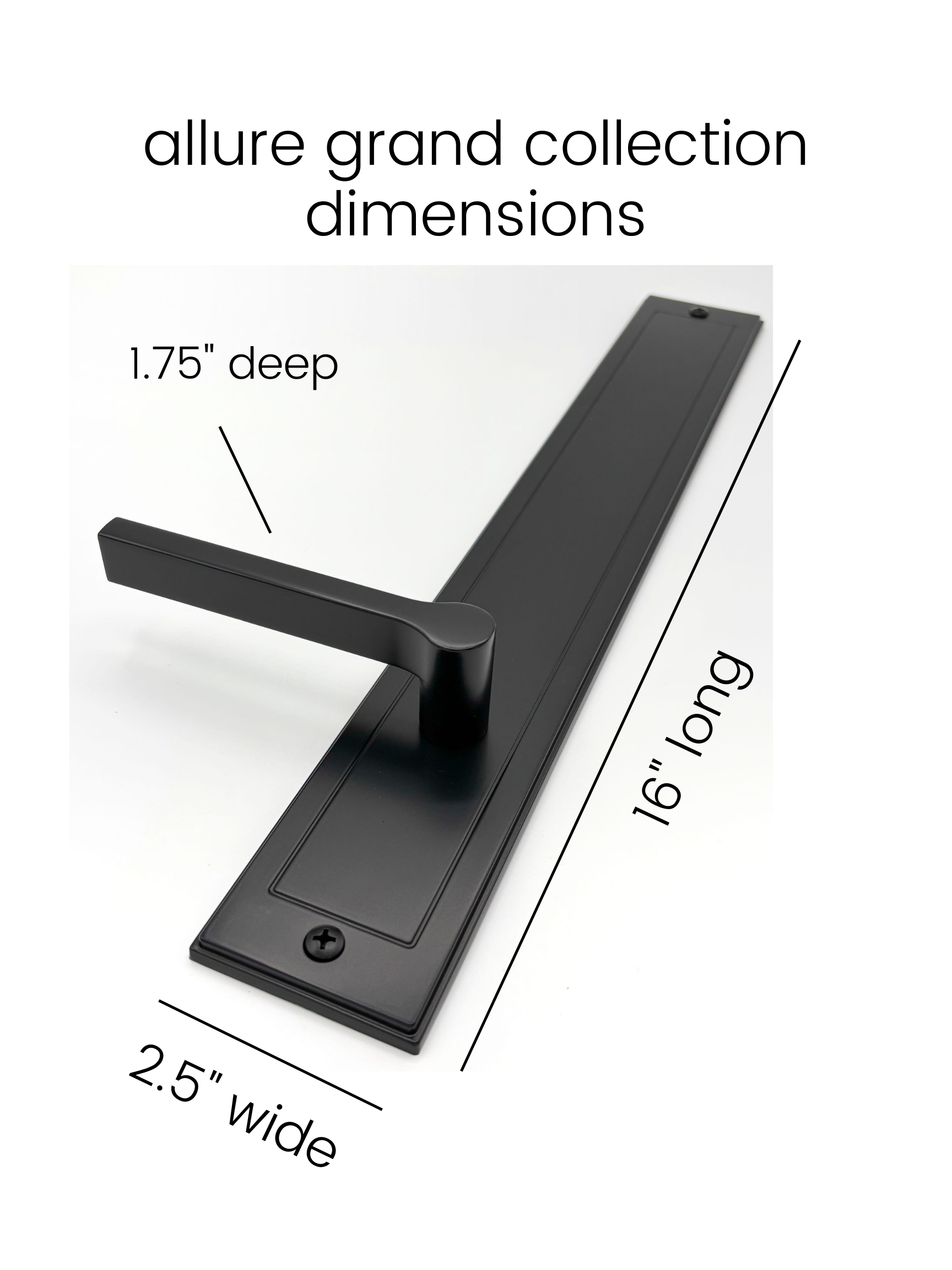 Garage Door Decorative Hardware Magnetic Handles, Modern Matte Black Exterior Garage Door Accents, Faux Pull Handles, No Drill Magnetic Installation, Instant Home Upgrade