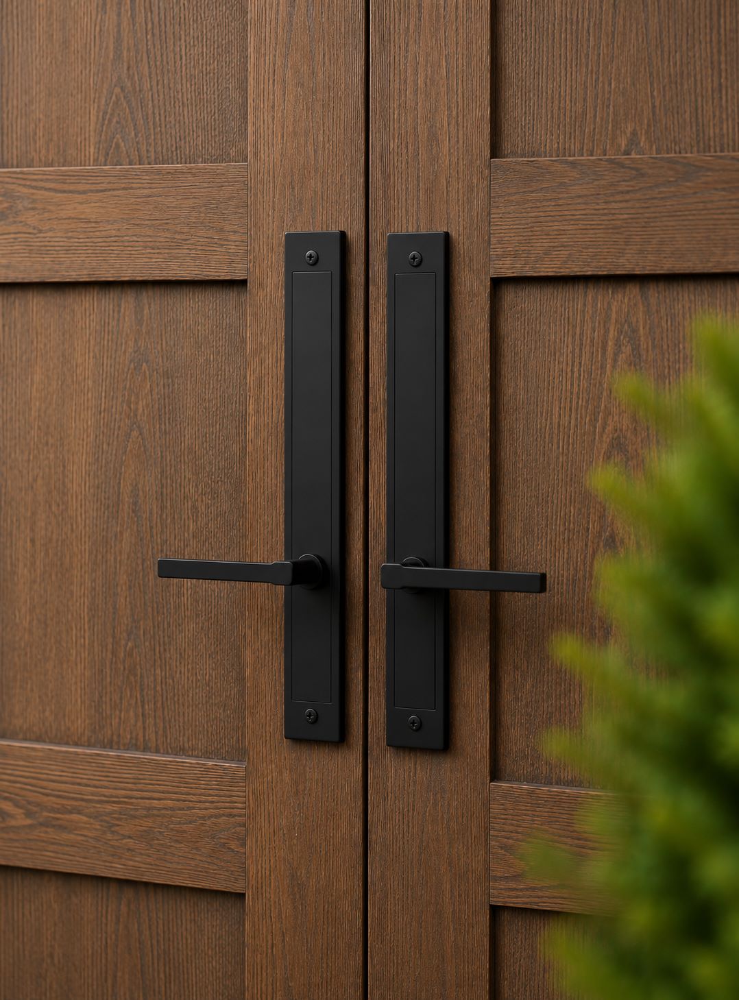 Magnetic Decorative Garage Door Handles, Modern Matte Black Garage Door Hardware, Exterior Faux Pull Handles, No Drill Magnetic Installation, Easy Home Upgrade for Steel Garage Doors