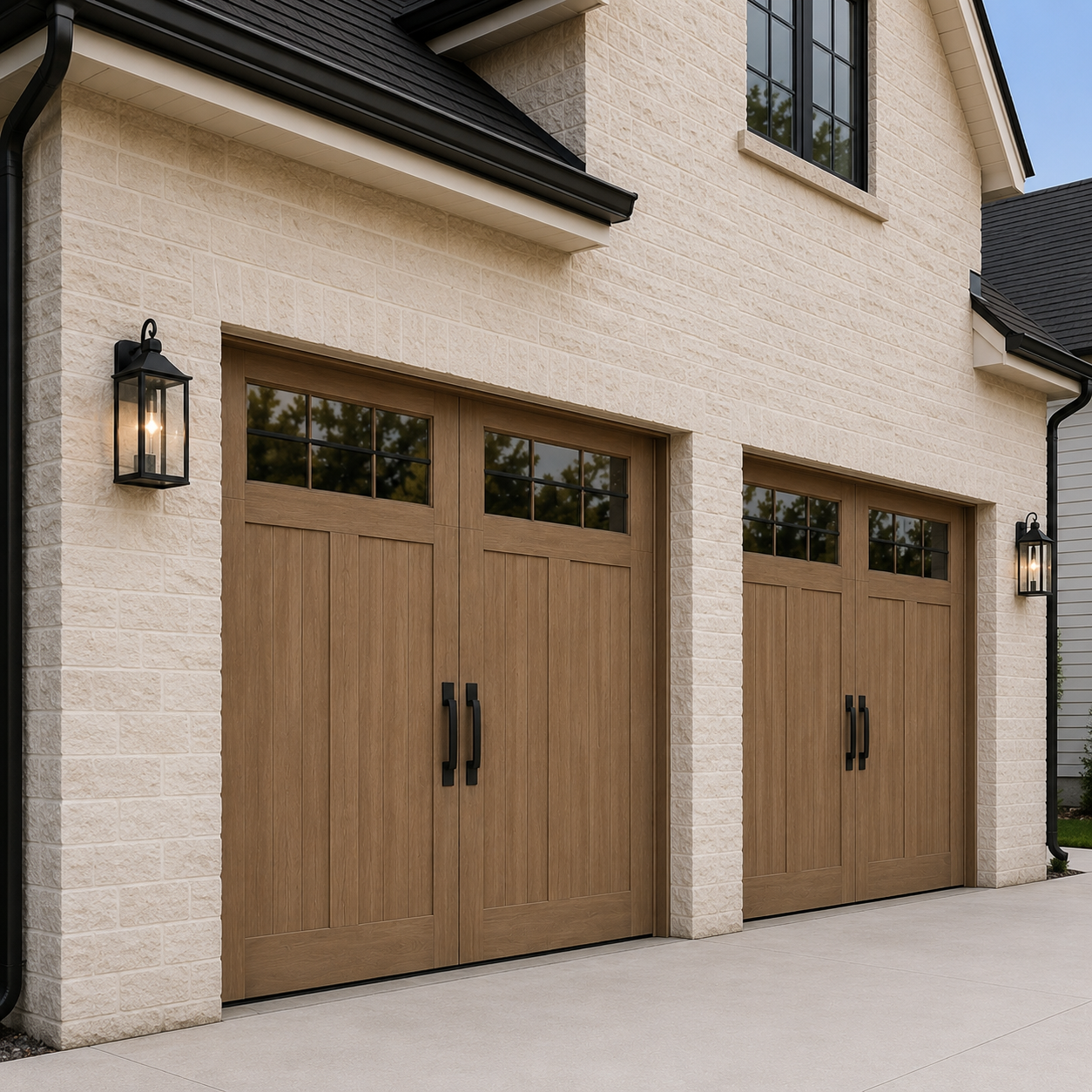 Decorative garage door hardware magnetic faux garage door pull handles