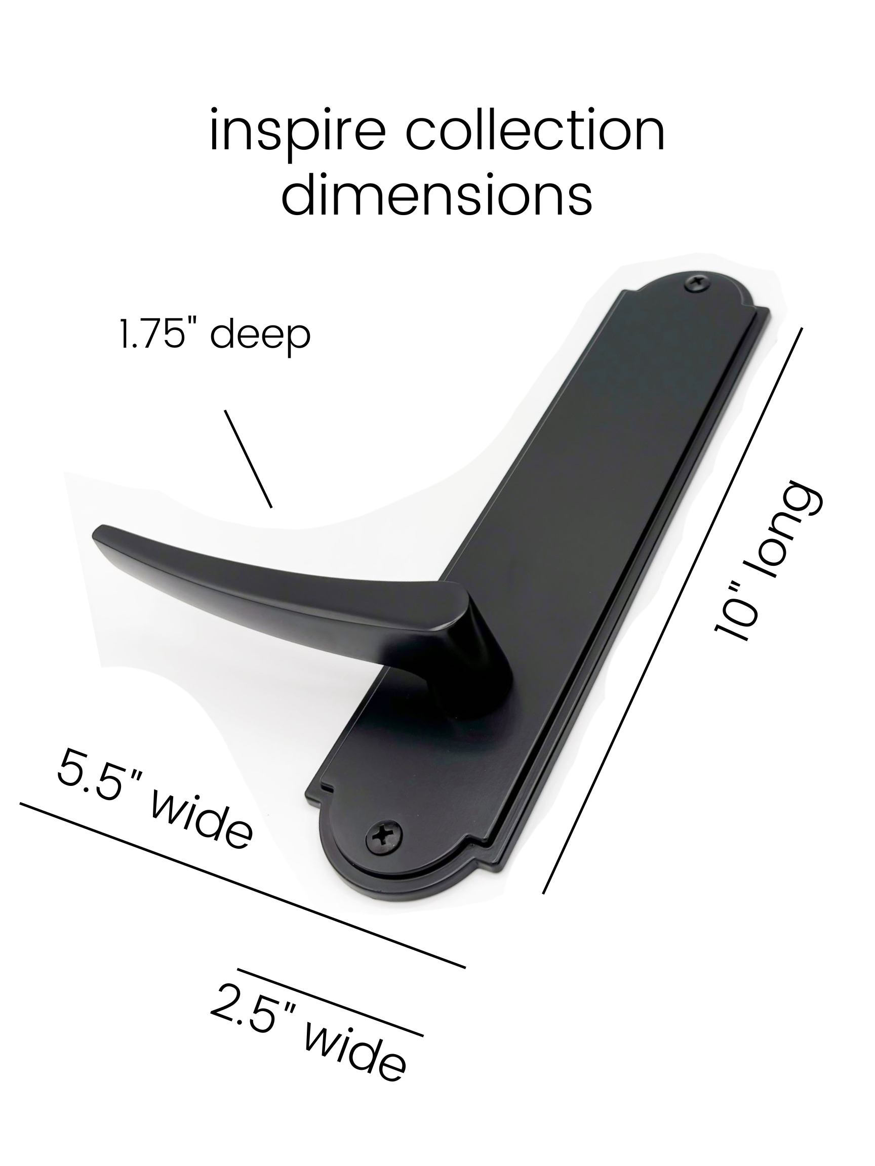 Modern Magnetic Garage Door Decorative Hardware, Matte Black Faux Handles, Exterior Garage Door Accent Kit, No Drill Magnetic Installation for Steel Garage Doors