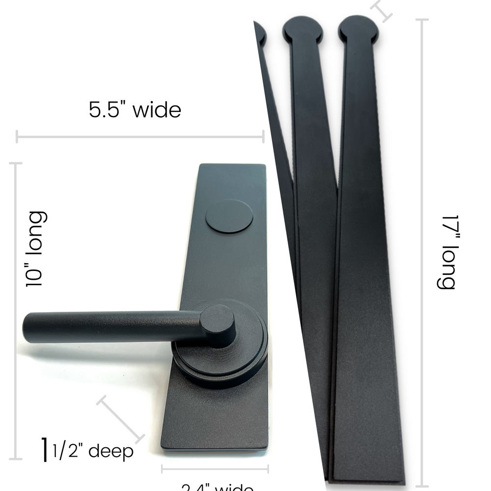 
                  
                    Decorative Black Color Magnetic Garage Door Hardware - Glamour Accents
                  
                