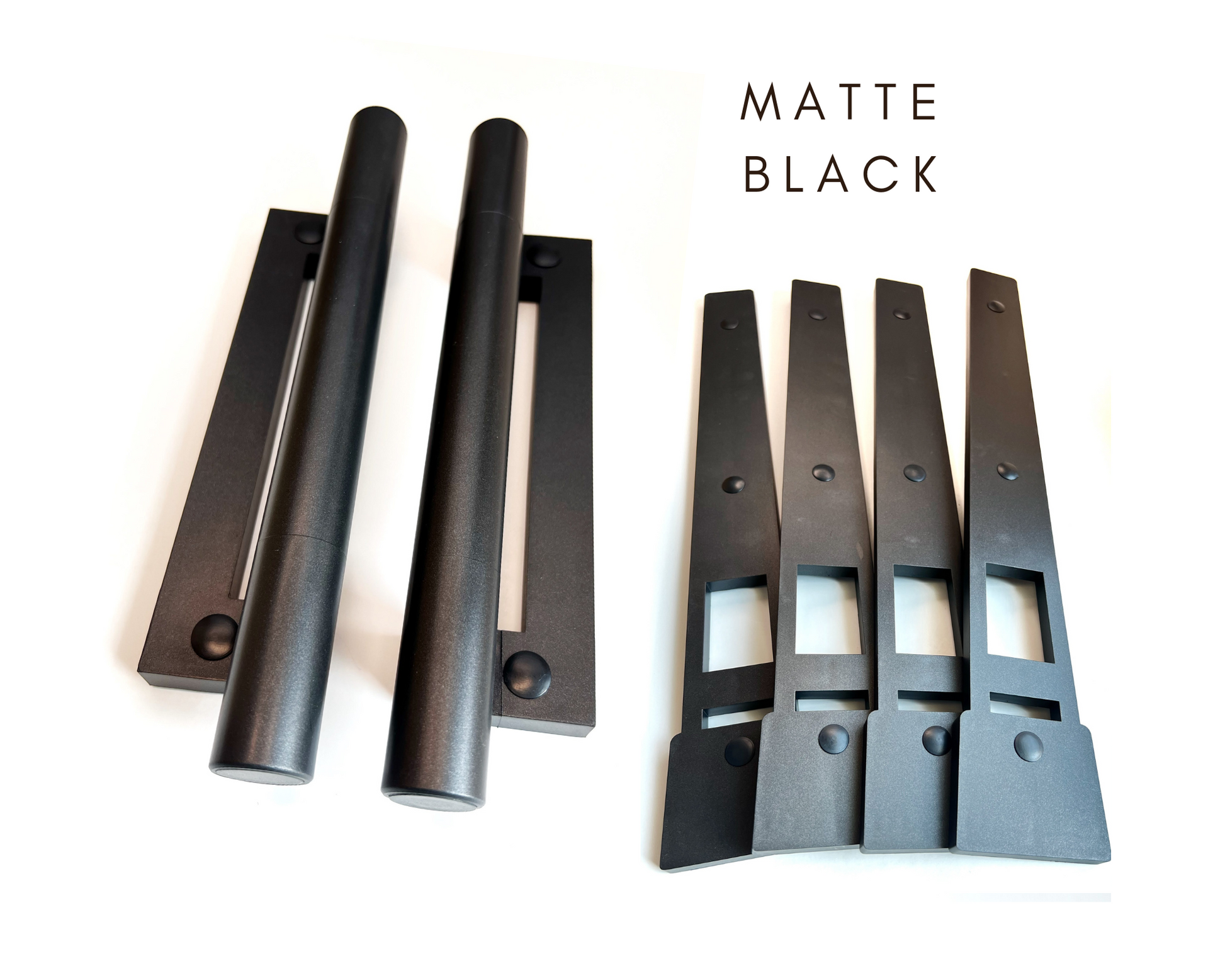 Decorative Magnetic Garage Door Hardware Handles - Matte Black Glamour Accents