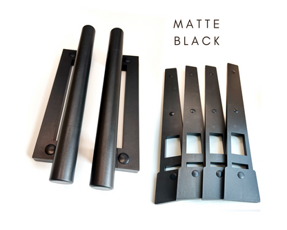 Decorative Magnetic Garage Door Hardware Handles - Matte Black Glamour Accents